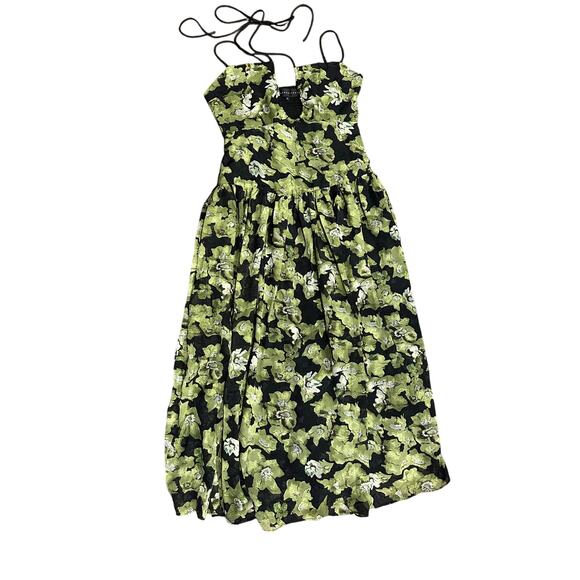 Rose garden vici collection sasha floral halter midi dress NWOT womens small - Picture 1 of 5